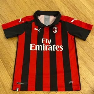 Boys AC Milan Jersey Puma Authentic Size M